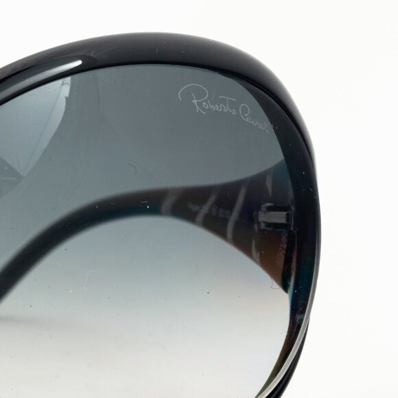 Roberto Cavalli Pegaso 338S Black Striped Butterfly Sunglasses - Picture 7 of 10